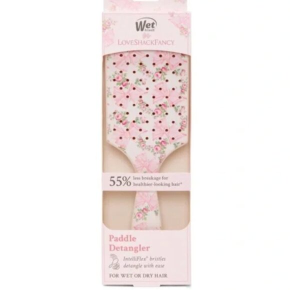 NWT LoveShackFancy Wet Brush ROSA BEAUX Paddle Hair Detangler - Picture 8 of 14